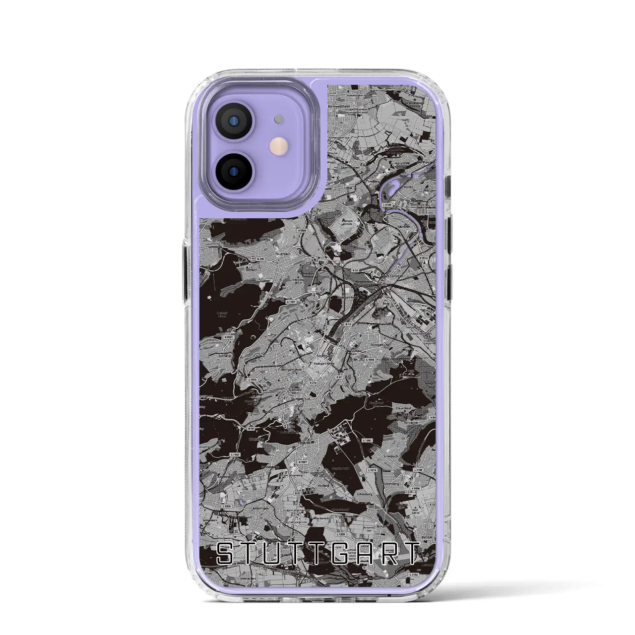 【シュトゥットガルト(ドイツ)】地図柄iPhoneケース(MagSafeタイプ)