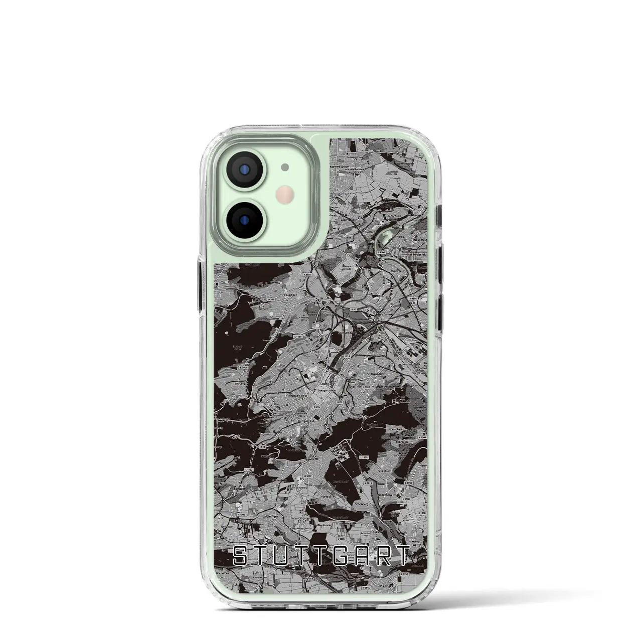 【シュトゥットガルト(ドイツ)】地図柄iPhoneケース(MagSafeタイプ)