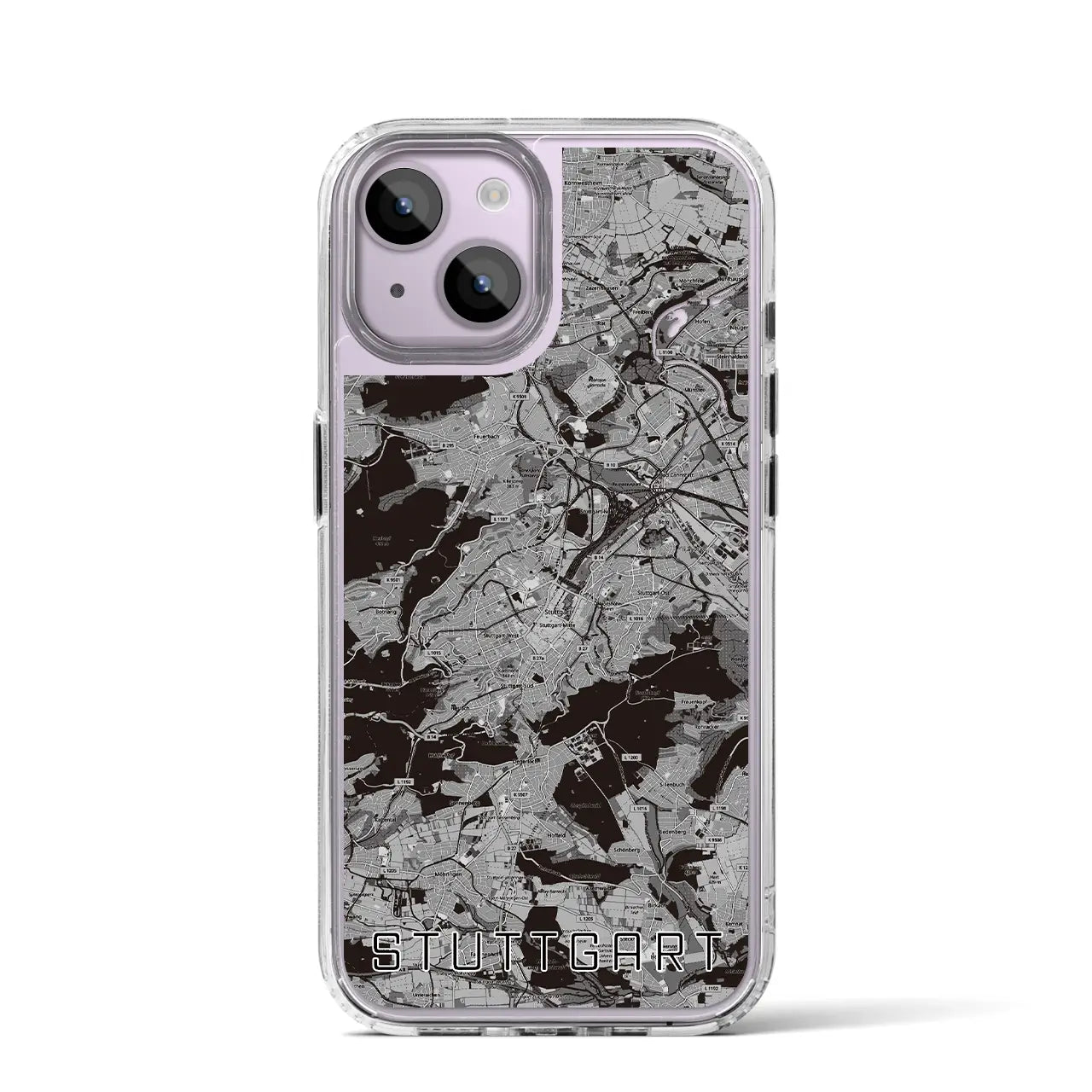 【シュトゥットガルト(ドイツ)】地図柄iPhoneケース(MagSafeタイプ)