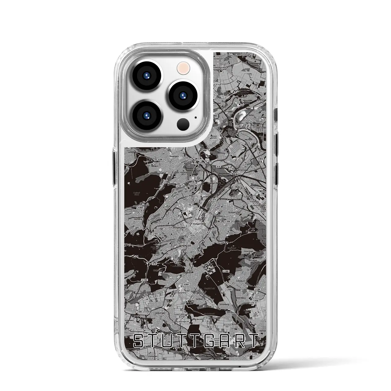 【シュトゥットガルト(ドイツ)】地図柄iPhoneケース(MagSafeタイプ)