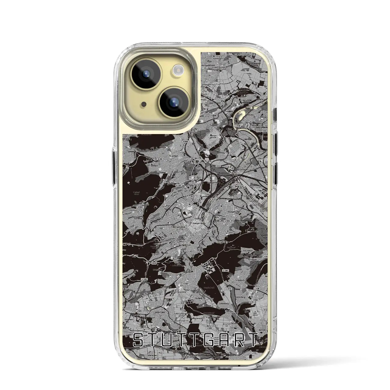 【シュトゥットガルト(ドイツ)】地図柄iPhoneケース(MagSafeタイプ)