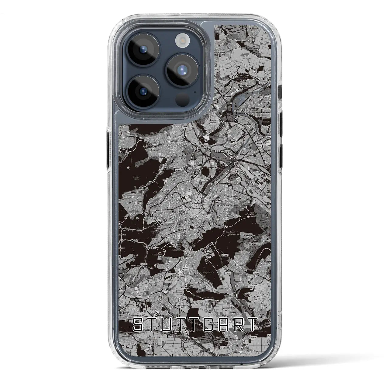 【シュトゥットガルト(ドイツ)】地図柄iPhoneケース(MagSafeタイプ)