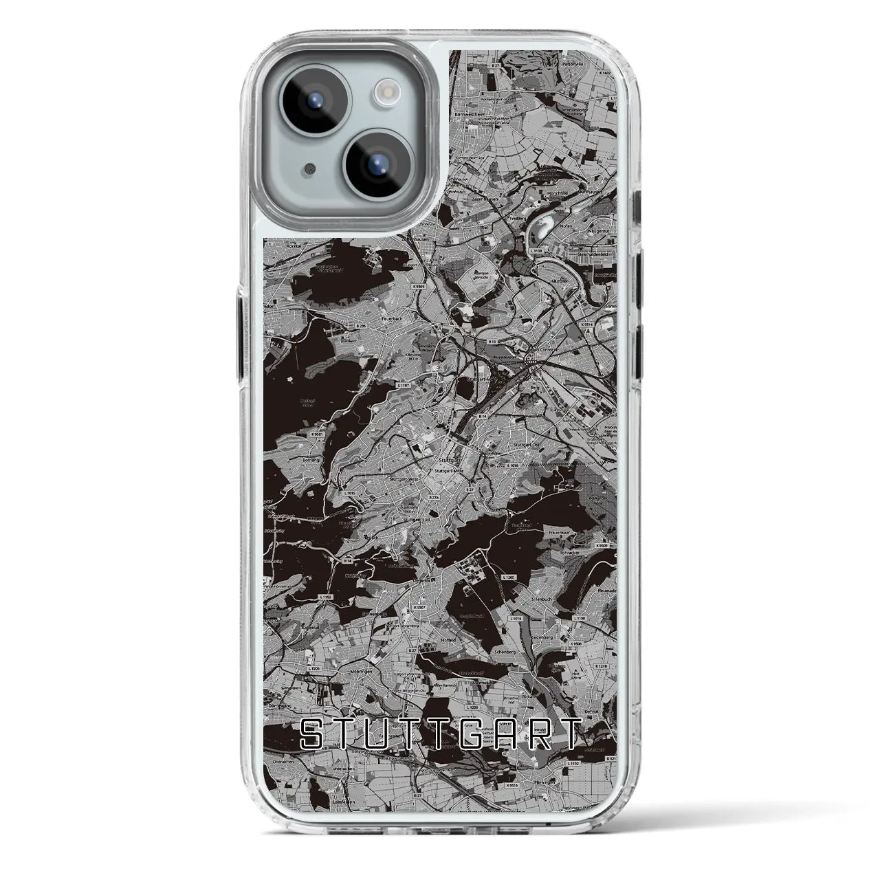 【シュトゥットガルト(ドイツ)】地図柄iPhoneケース(MagSafeタイプ)