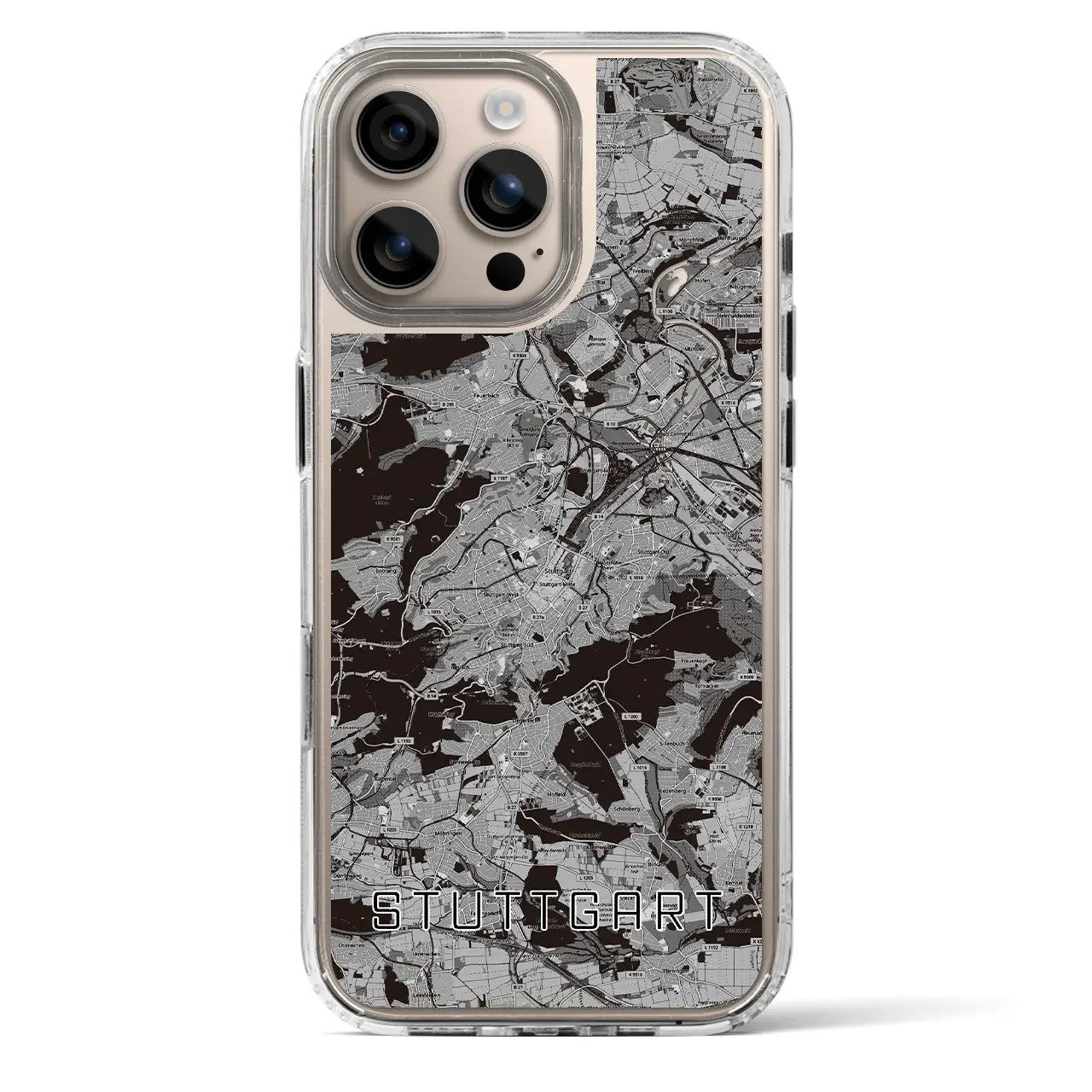 【シュトゥットガルト(ドイツ)】地図柄iPhoneケース(MagSafeタイプ)