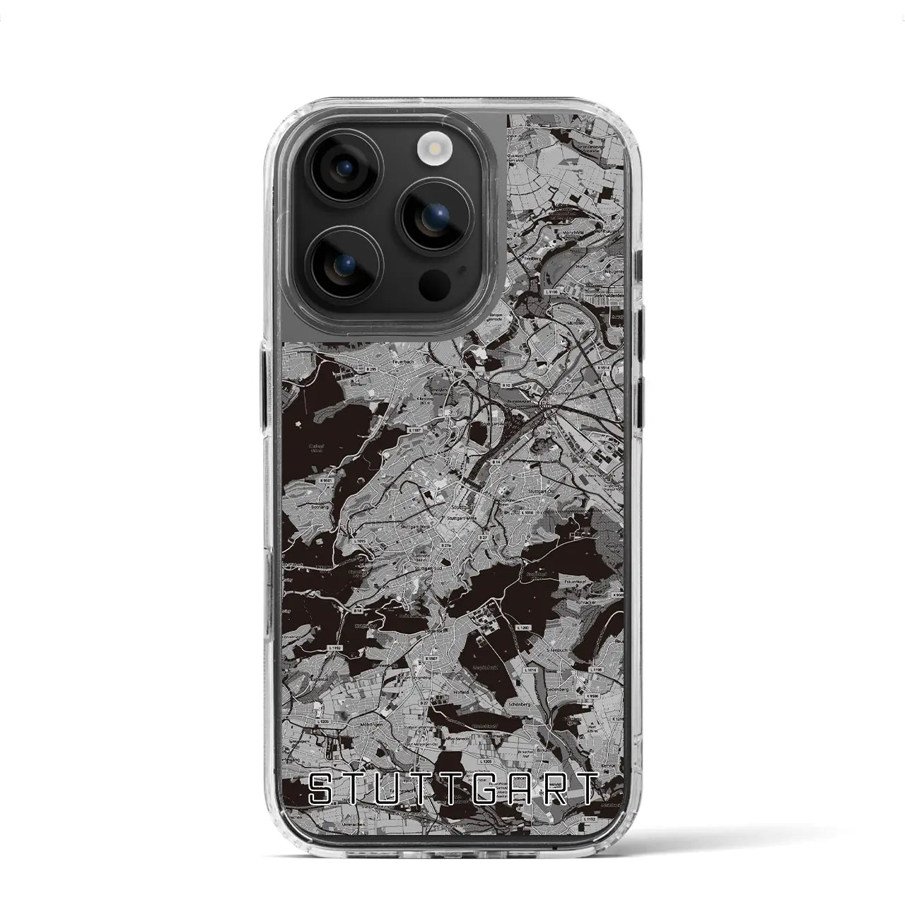 【シュトゥットガルト(ドイツ)】地図柄iPhoneケース(MagSafeタイプ)