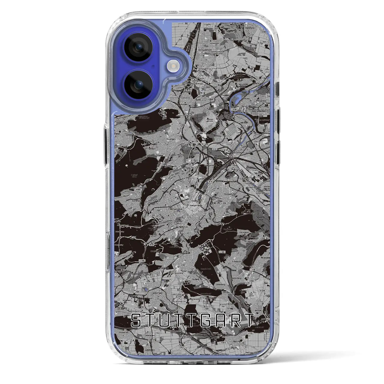 【シュトゥットガルト(ドイツ)】地図柄iPhoneケース(MagSafeタイプ)