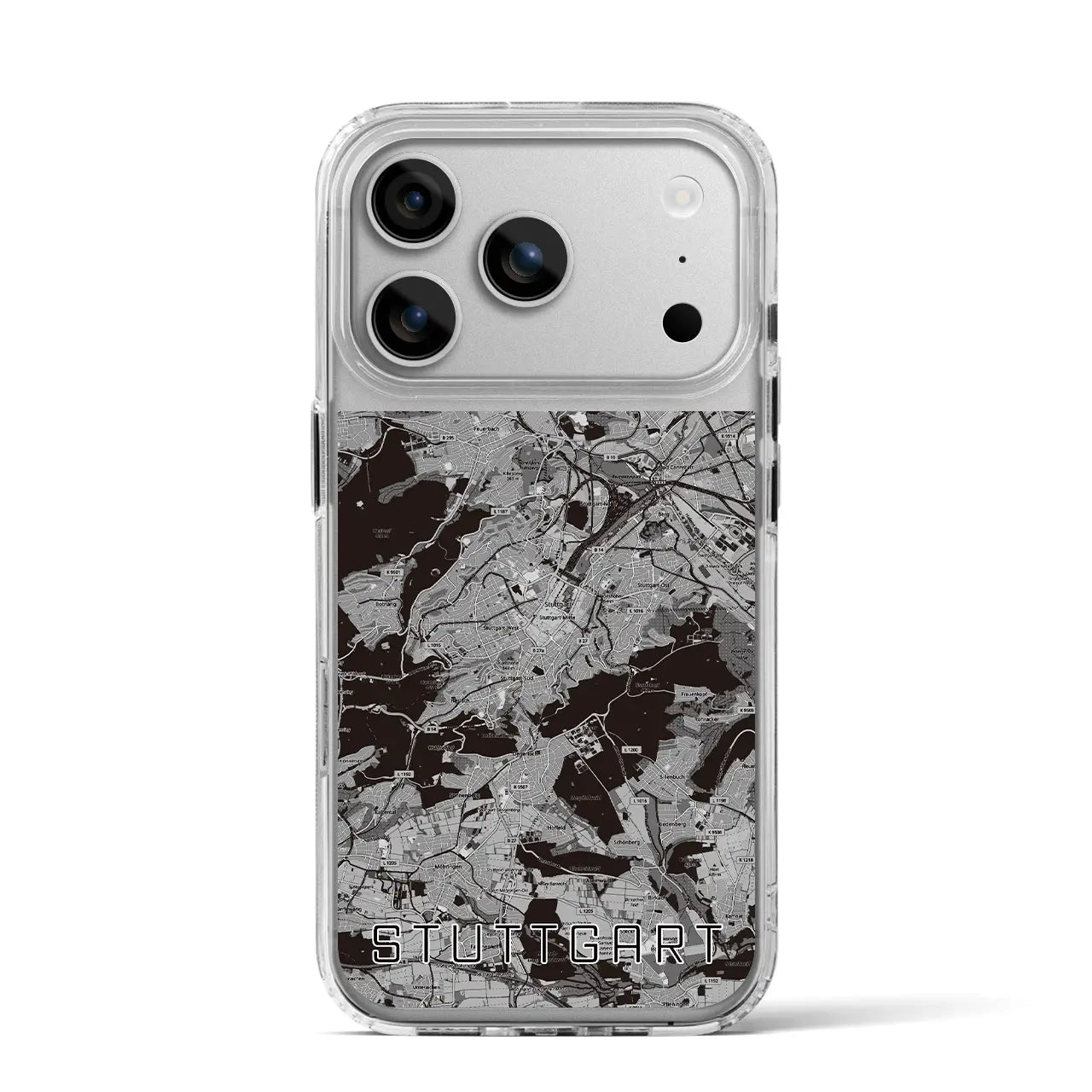 【シュトゥットガルト(ドイツ)】地図柄iPhoneケース(MagSafeタイプ)