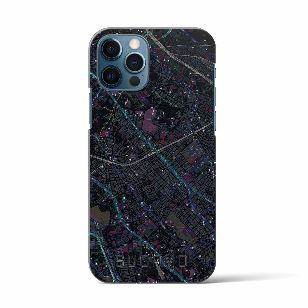 【巣鴨(東京都)】地図柄iPhoneケース(バックカバータイプ)