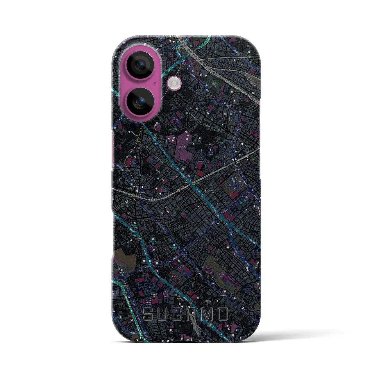 【巣鴨(東京都)】地図柄iPhoneケース(バックカバータイプ)