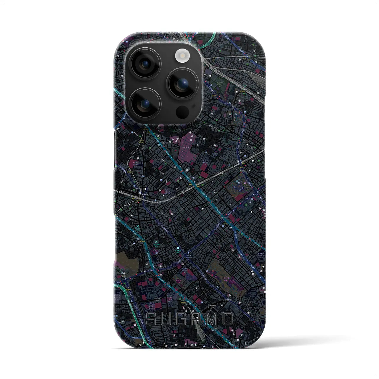 【巣鴨(東京都)】地図柄iPhoneケース(バックカバータイプ)