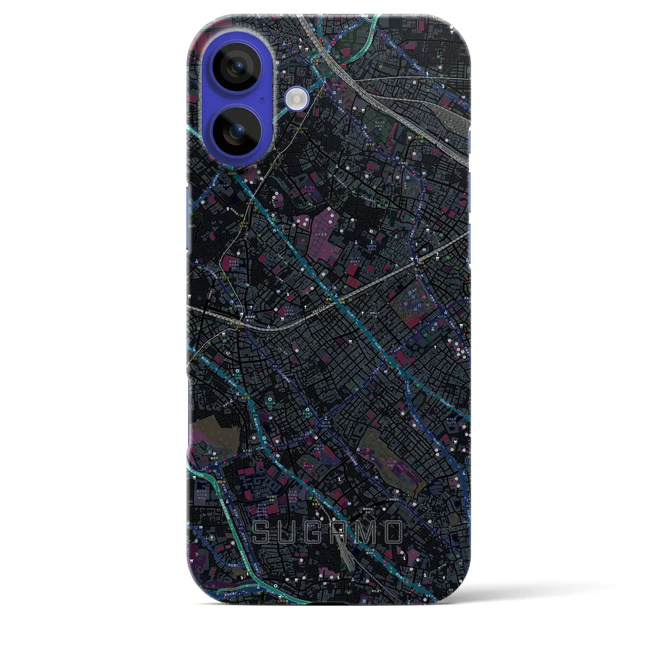 【巣鴨(東京都)】地図柄iPhoneケース(バックカバータイプ)