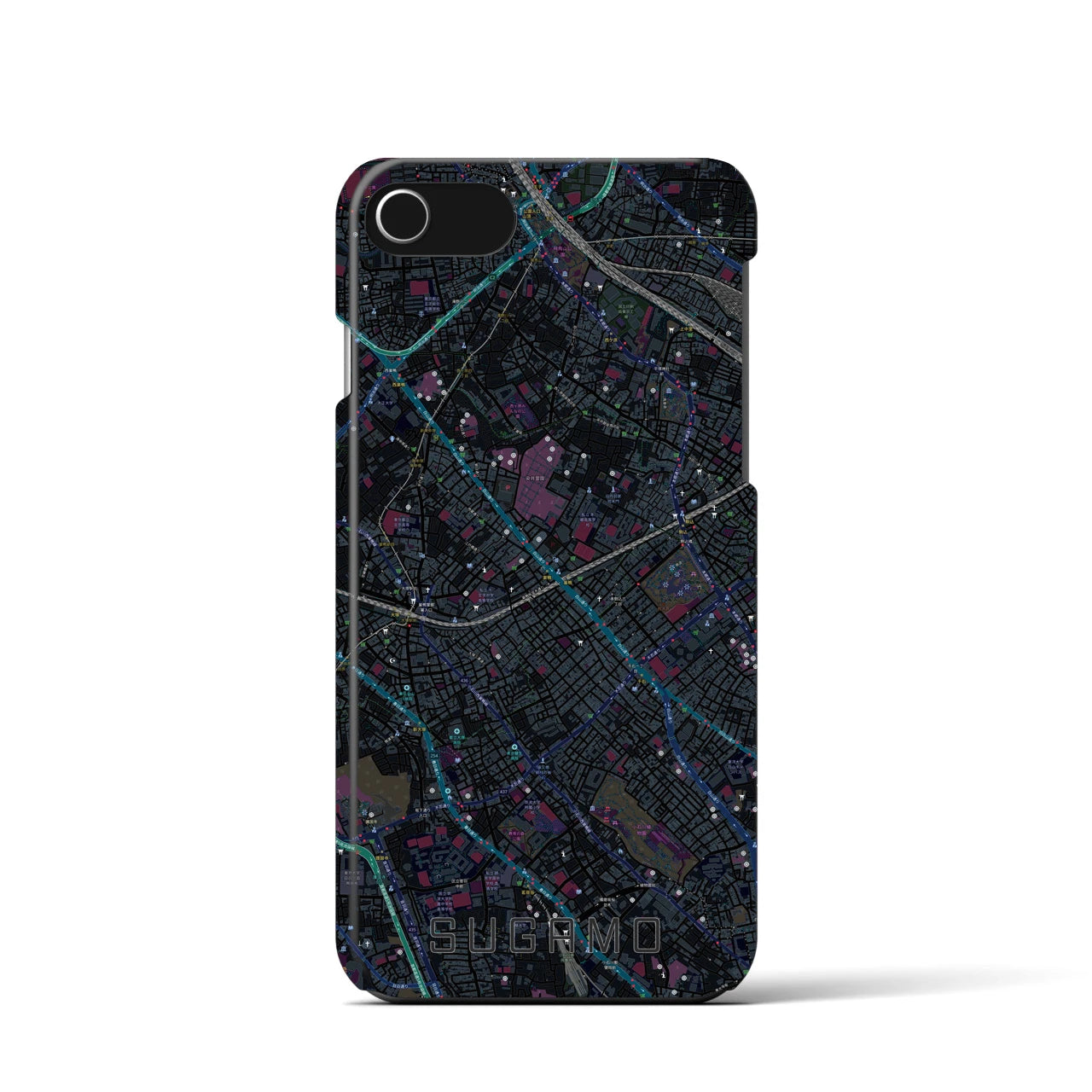 【巣鴨(東京都)】地図柄iPhoneケース(バックカバータイプ)