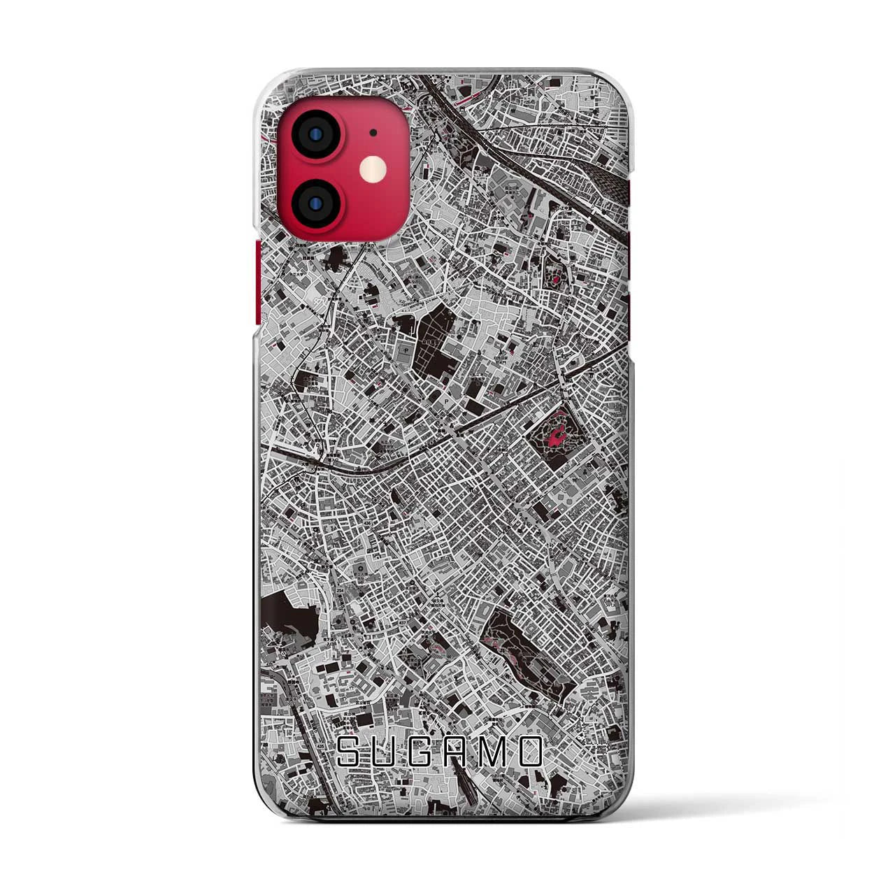 【巣鴨(東京都)】地図柄iPhoneケース(クリアタイプ)