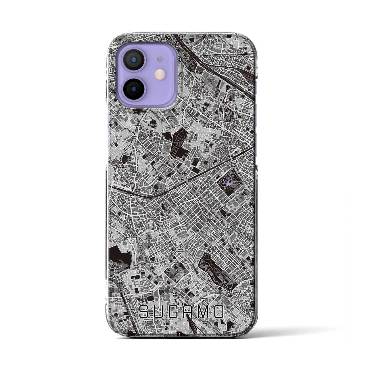 【巣鴨(東京都)】地図柄iPhoneケース(クリアタイプ)