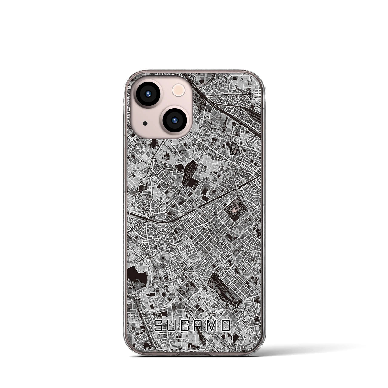 【巣鴨(東京都)】地図柄iPhoneケース(クリアタイプ)