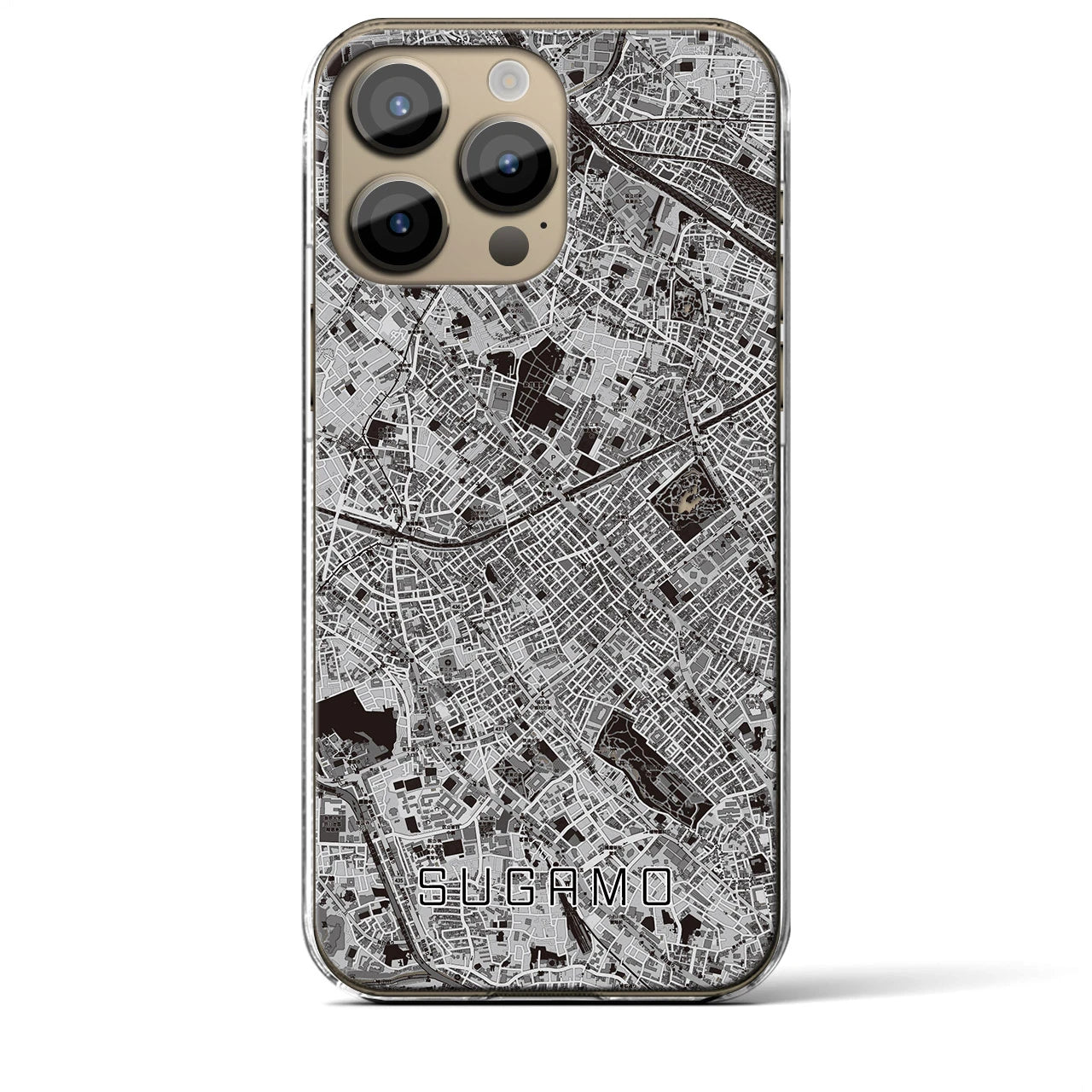 【巣鴨(東京都)】地図柄iPhoneケース(クリアタイプ)