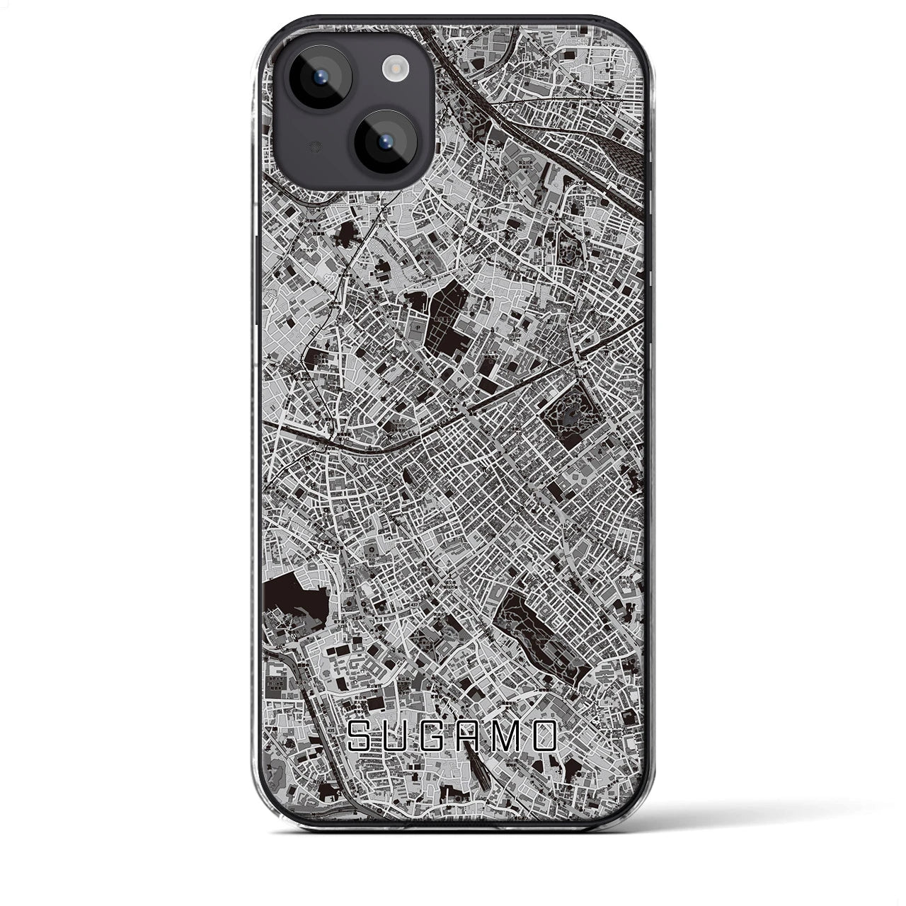 【巣鴨(東京都)】地図柄iPhoneケース(クリアタイプ)