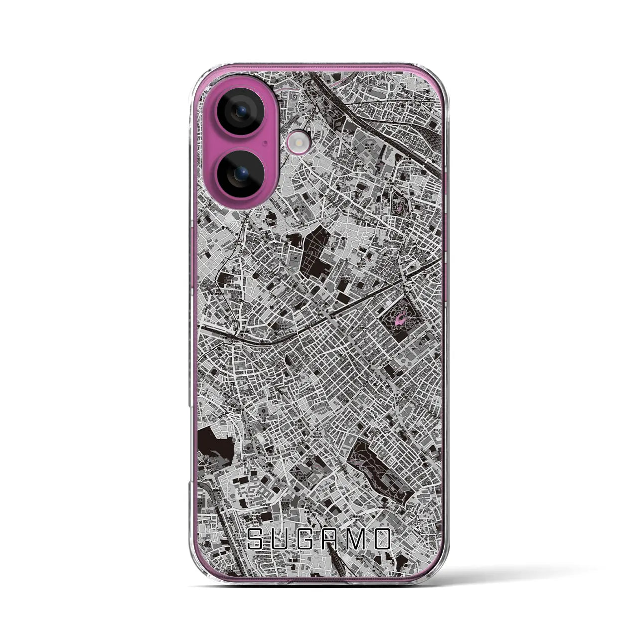 【巣鴨(東京都)】地図柄iPhoneケース(クリアタイプ)