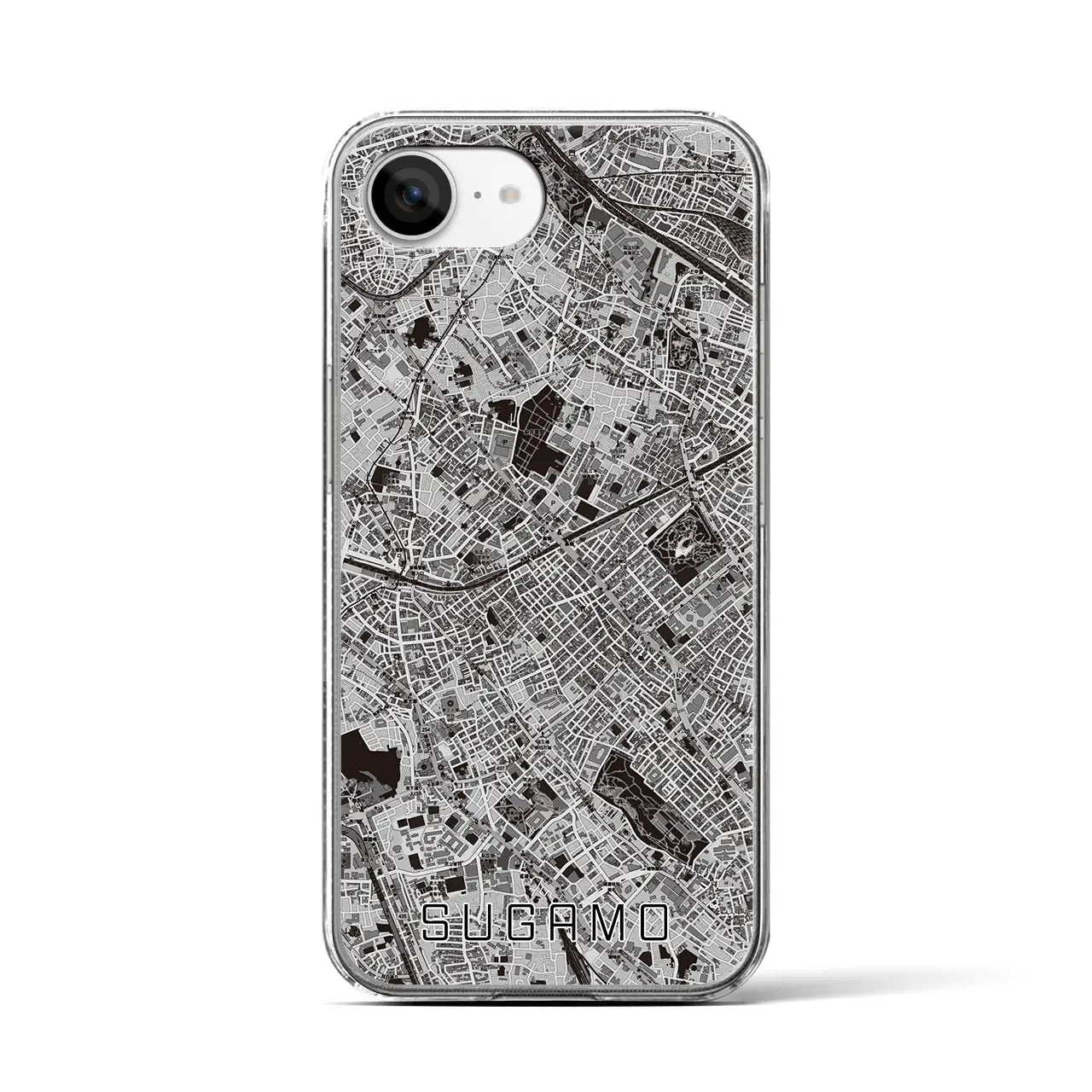 【巣鴨(東京都)】地図柄iPhoneケース(クリアタイプ)