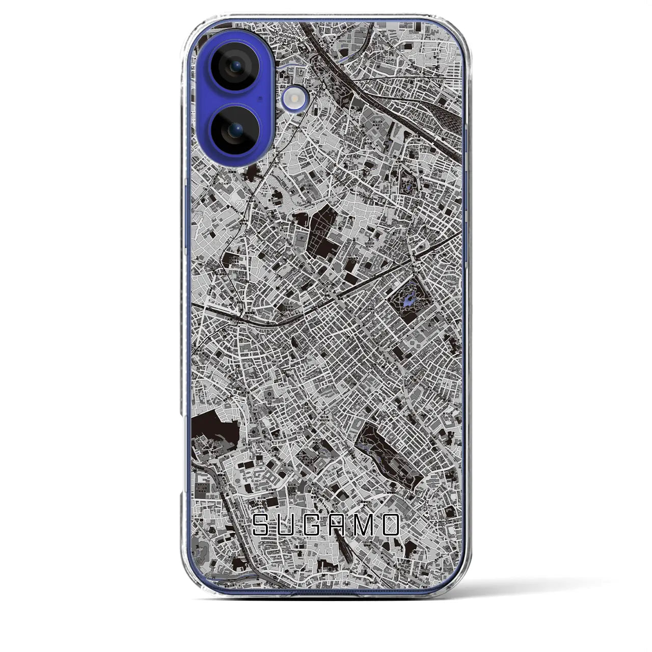 【巣鴨(東京都)】地図柄iPhoneケース(クリアタイプ)