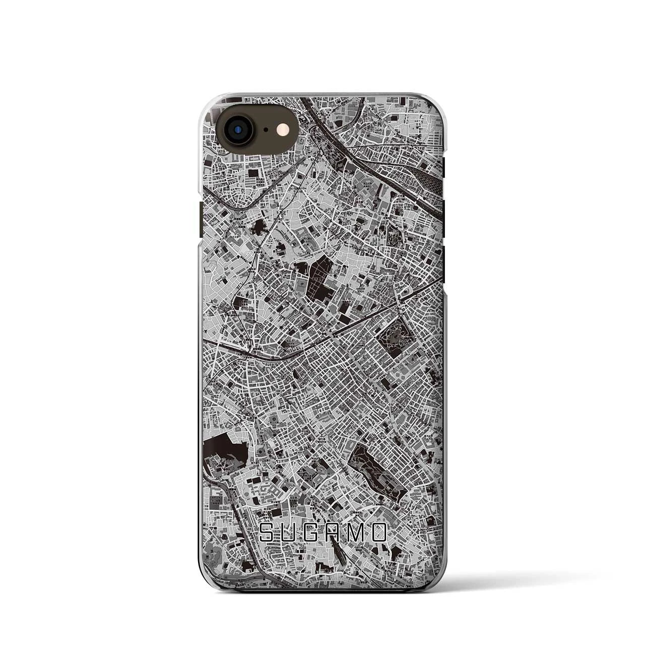 【巣鴨(東京都)】地図柄iPhoneケース(クリアタイプ)