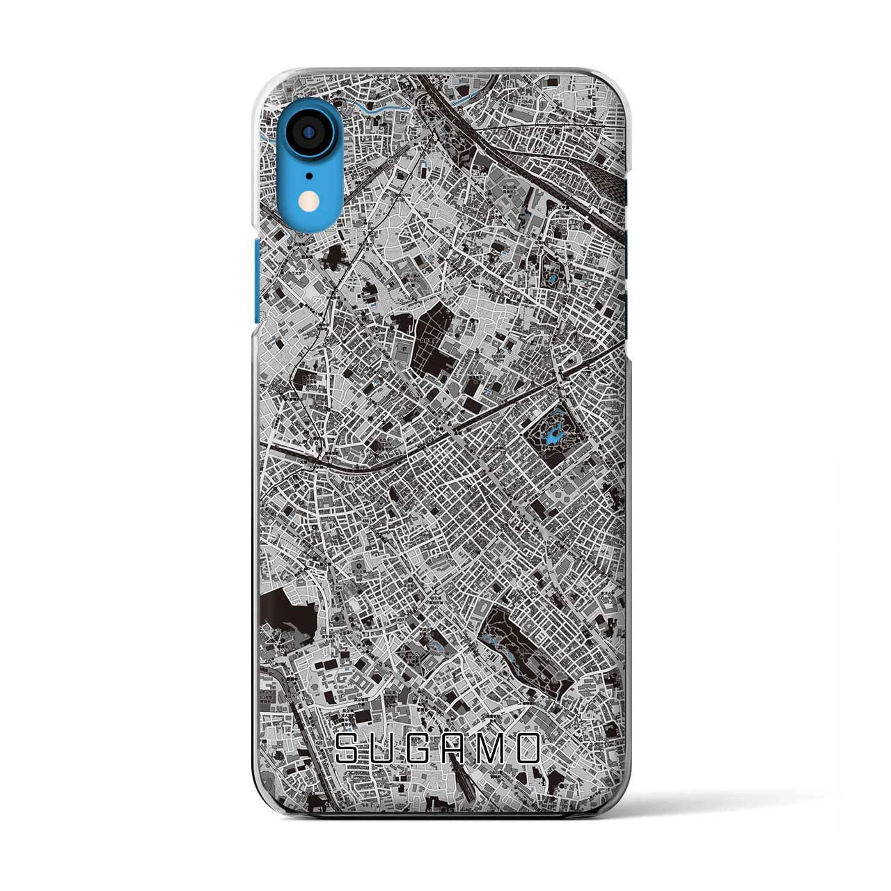【巣鴨(東京都)】地図柄iPhoneケース(クリアタイプ)