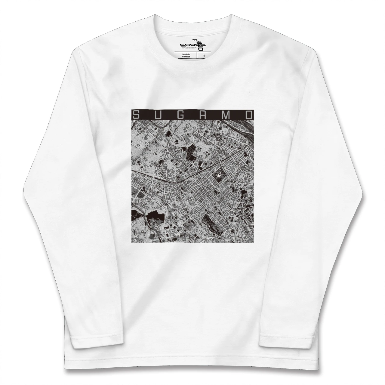 【巣鴨(東京都)】地図柄ロングスリーブTシャツ