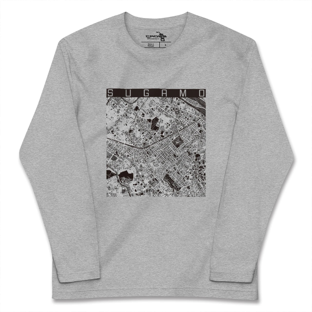 【巣鴨(東京都)】地図柄ロングスリーブTシャツ