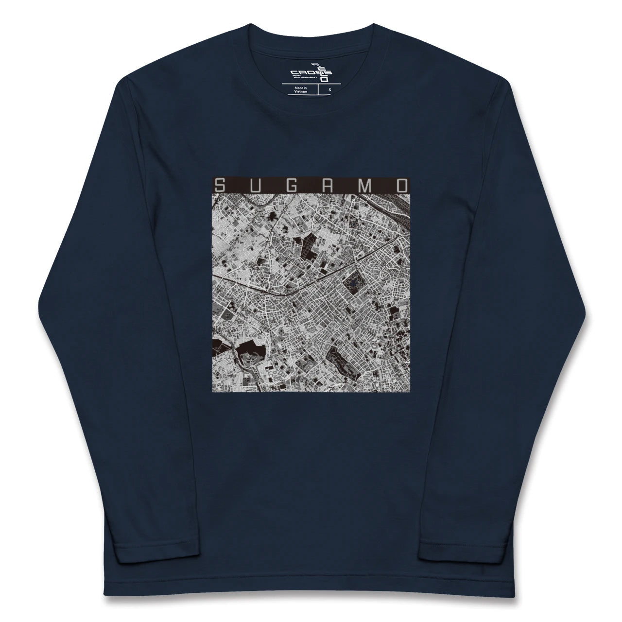 【巣鴨(東京都)】地図柄ロングスリーブTシャツ