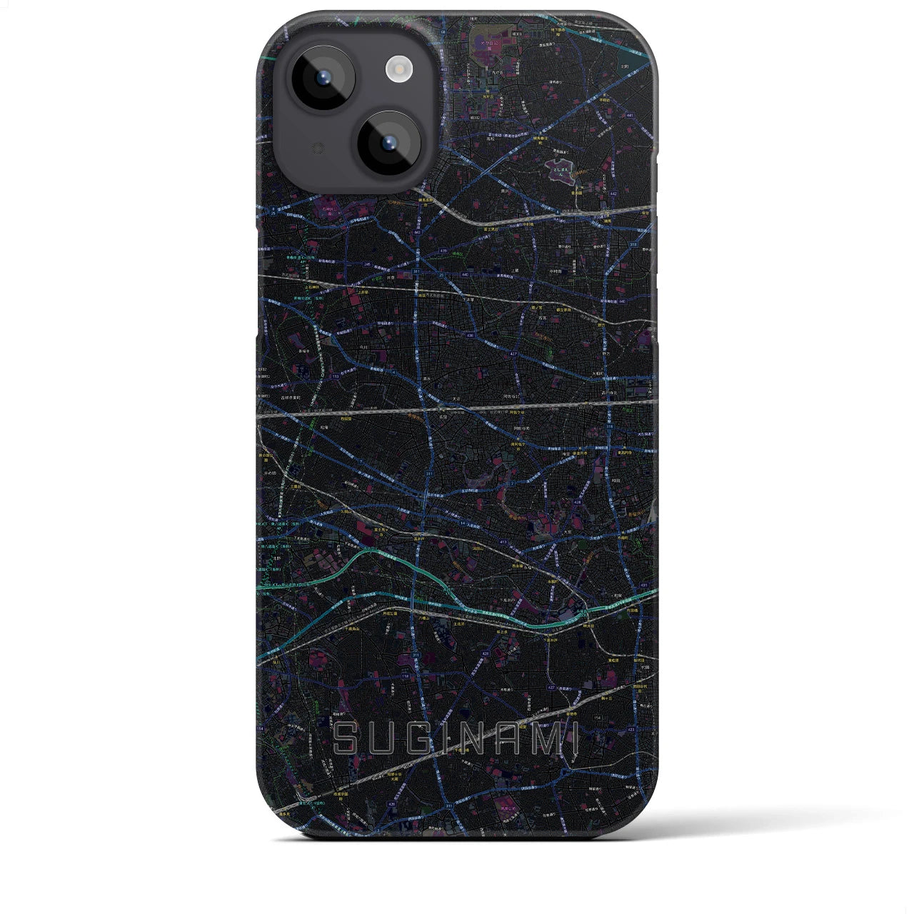 【杉並(東京都)】地図柄iPhoneケース(バックカバータイプ)