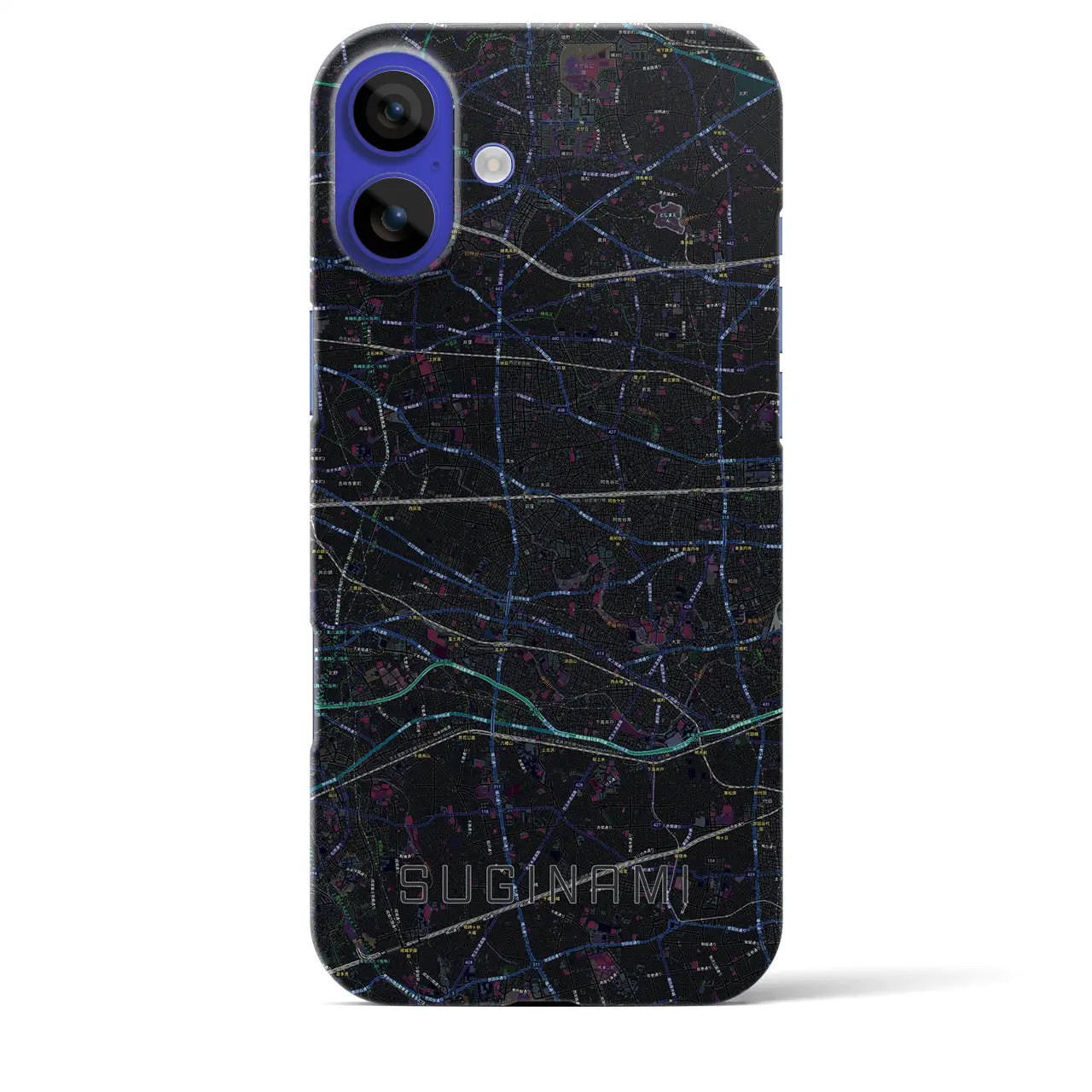 【杉並(東京都)】地図柄iPhoneケース(バックカバータイプ)