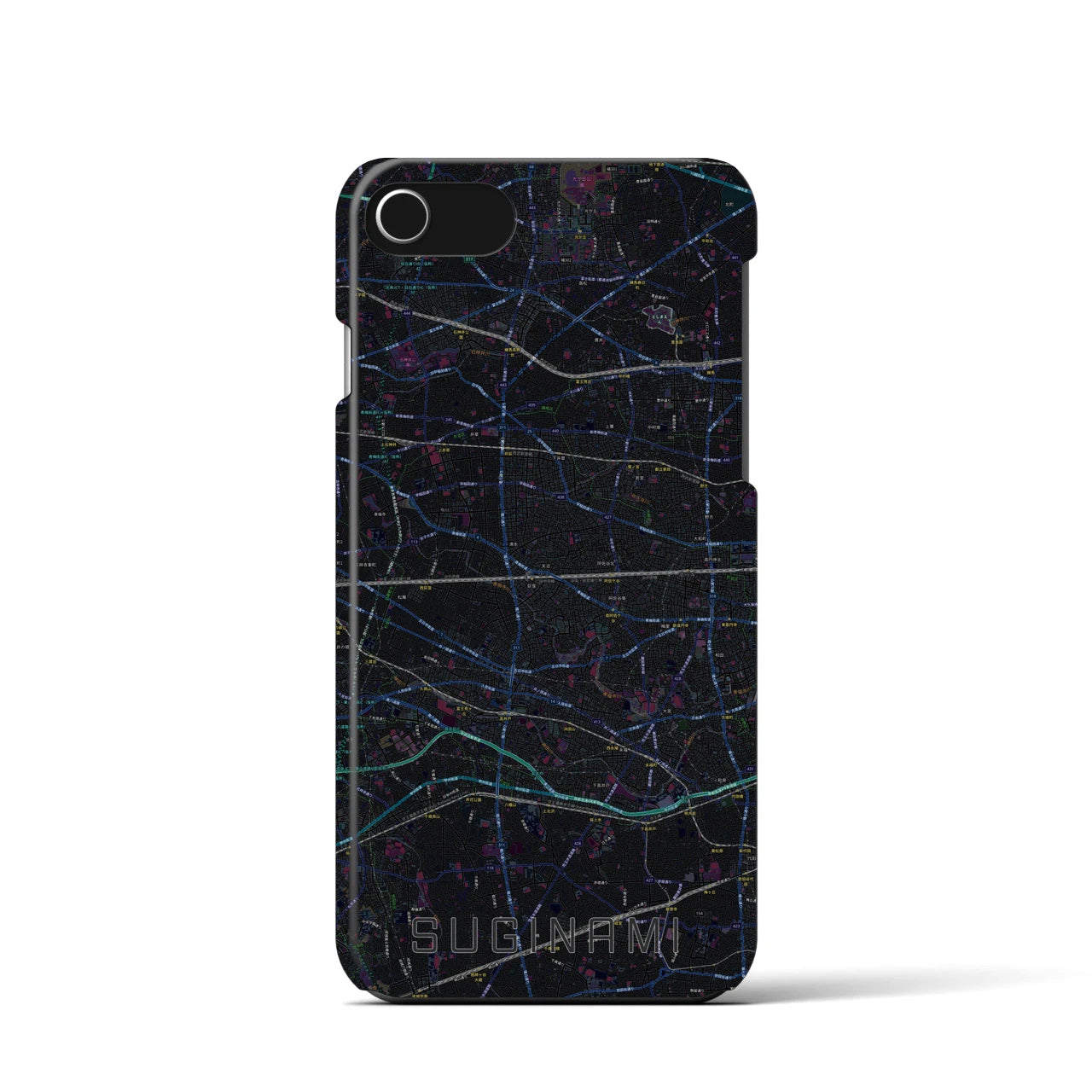 【杉並(東京都)】地図柄iPhoneケース(バックカバータイプ)