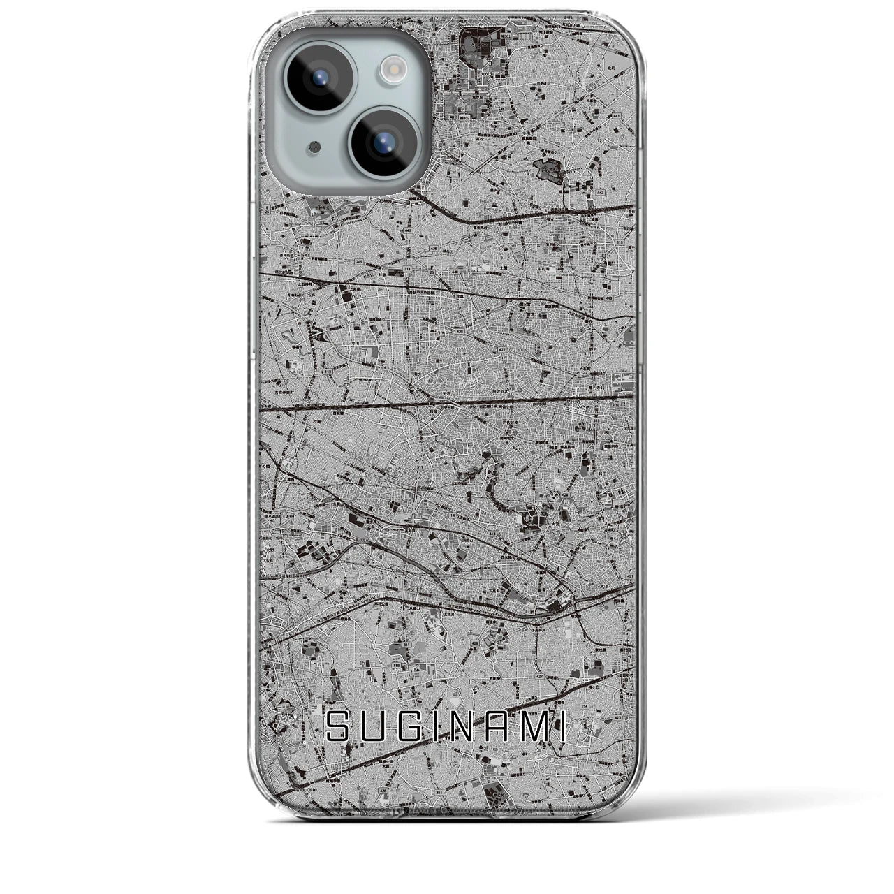 【杉並(東京都)】地図柄iPhoneケース(クリアタイプ)