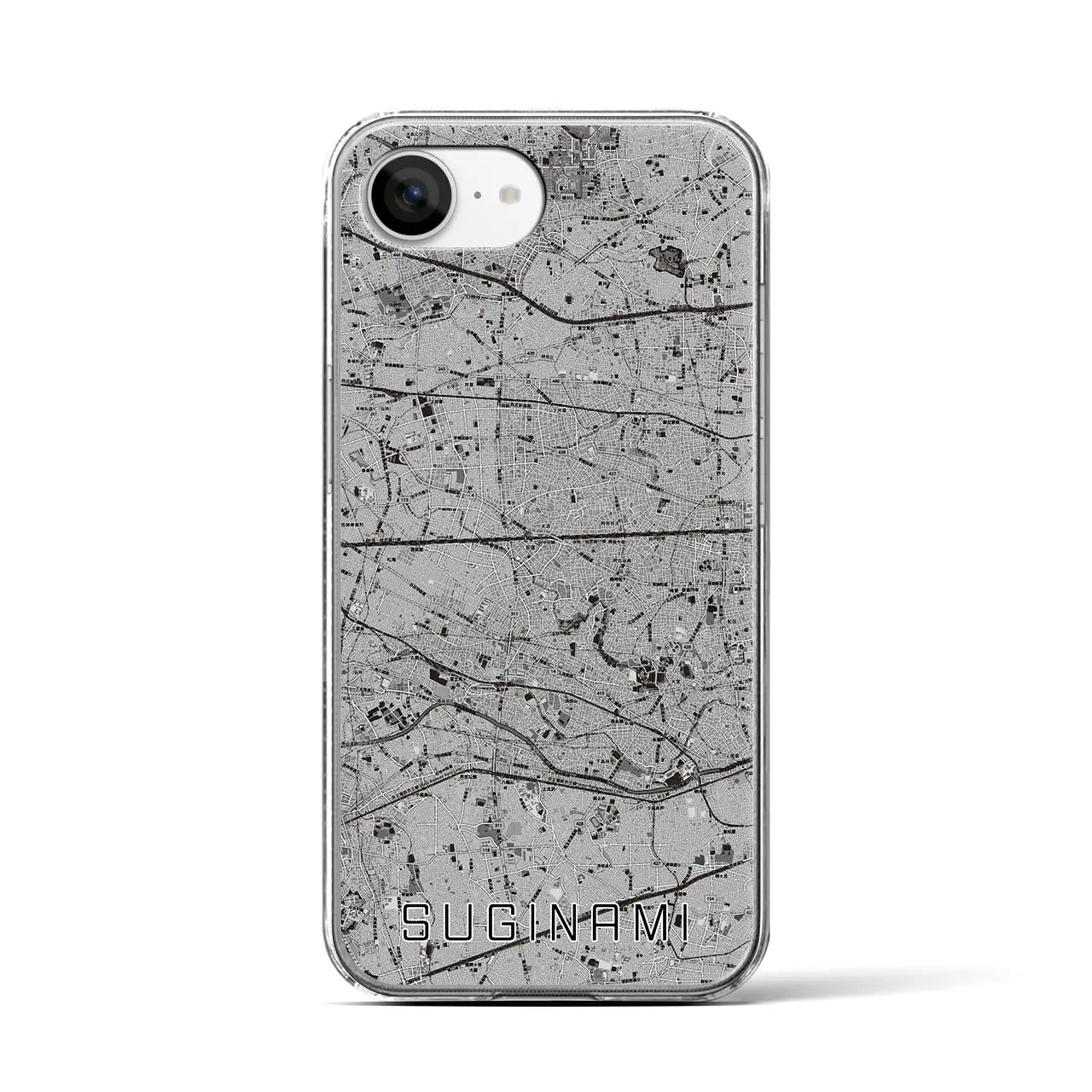 【杉並(東京都)】地図柄iPhoneケース(クリアタイプ)