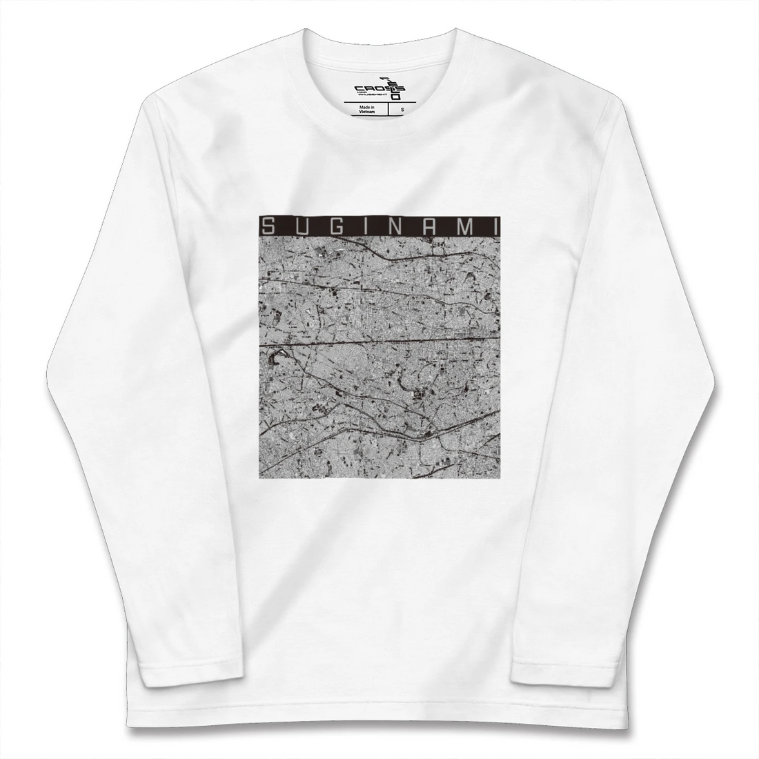 【杉並(東京都)】地図柄ロングスリーブTシャツ