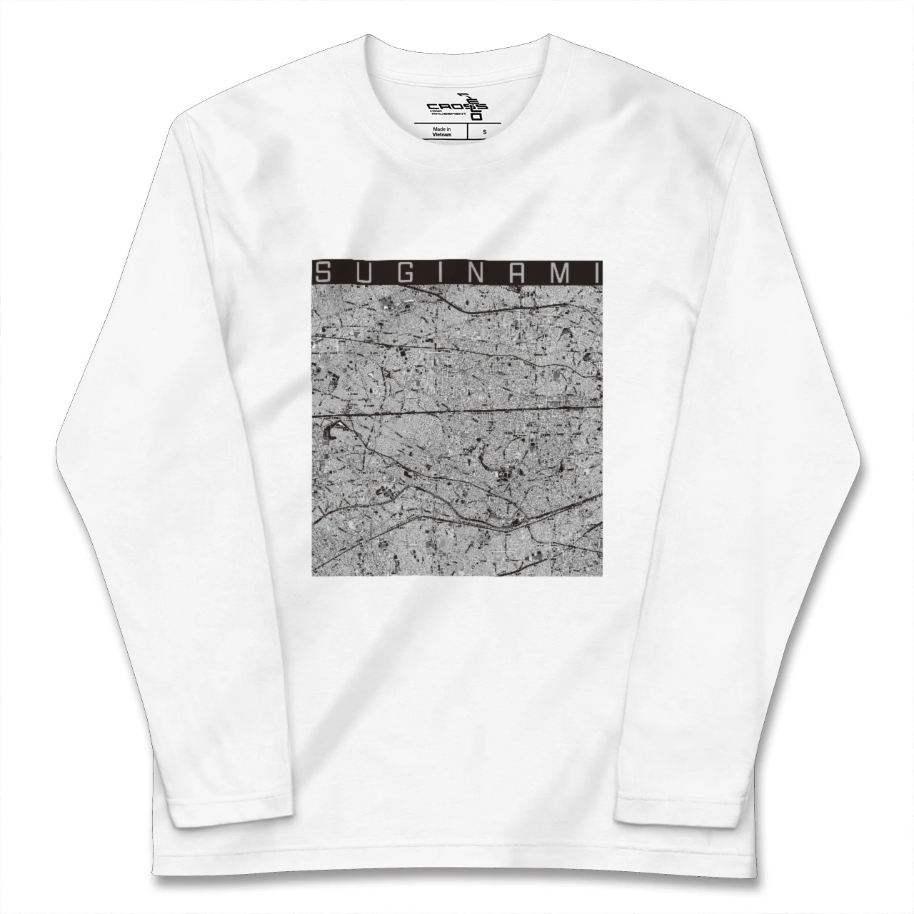 【杉並(東京都)】地図柄ロングスリーブTシャツ