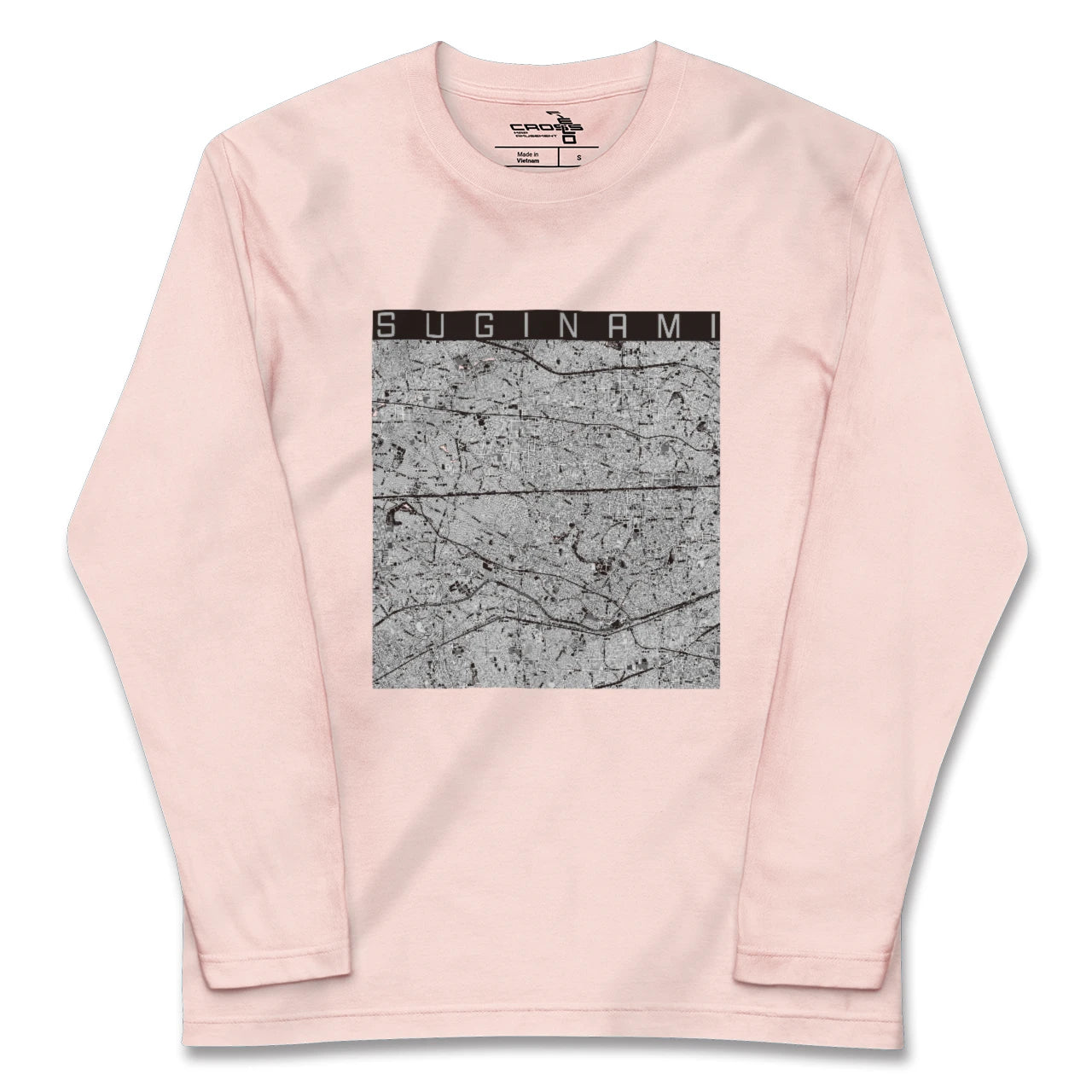 【杉並(東京都)】地図柄ロングスリーブTシャツ