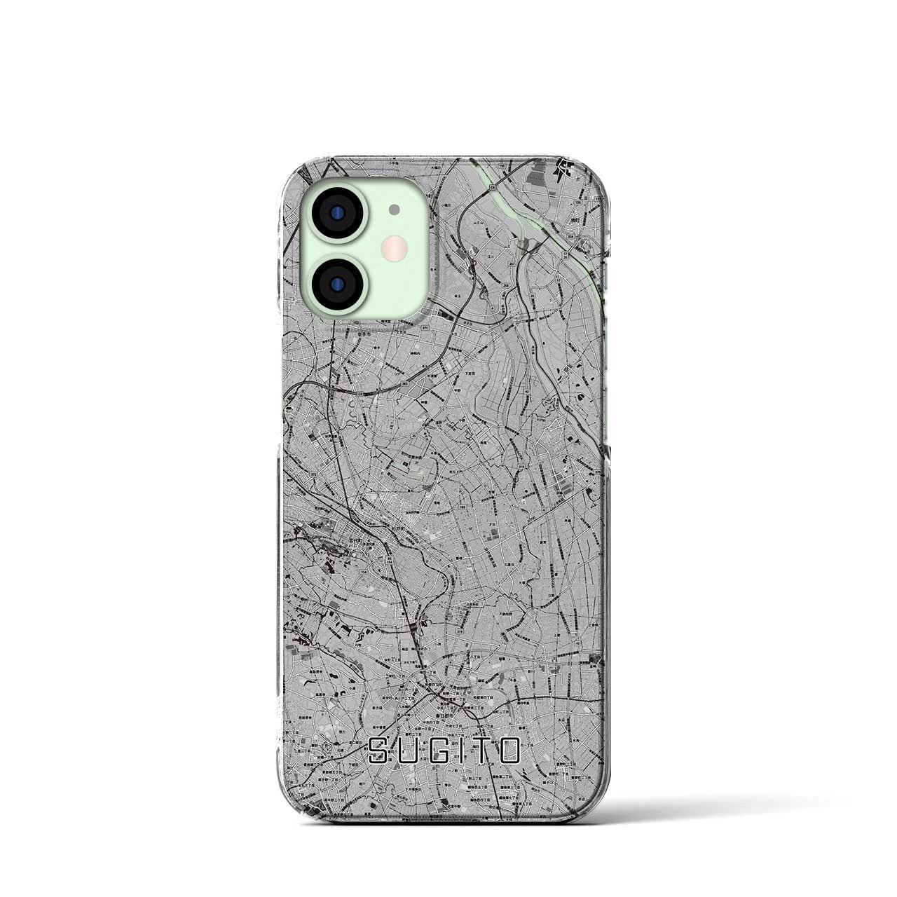 【杉戸(埼玉県)】地図柄iPhoneケース(クリアタイプ)