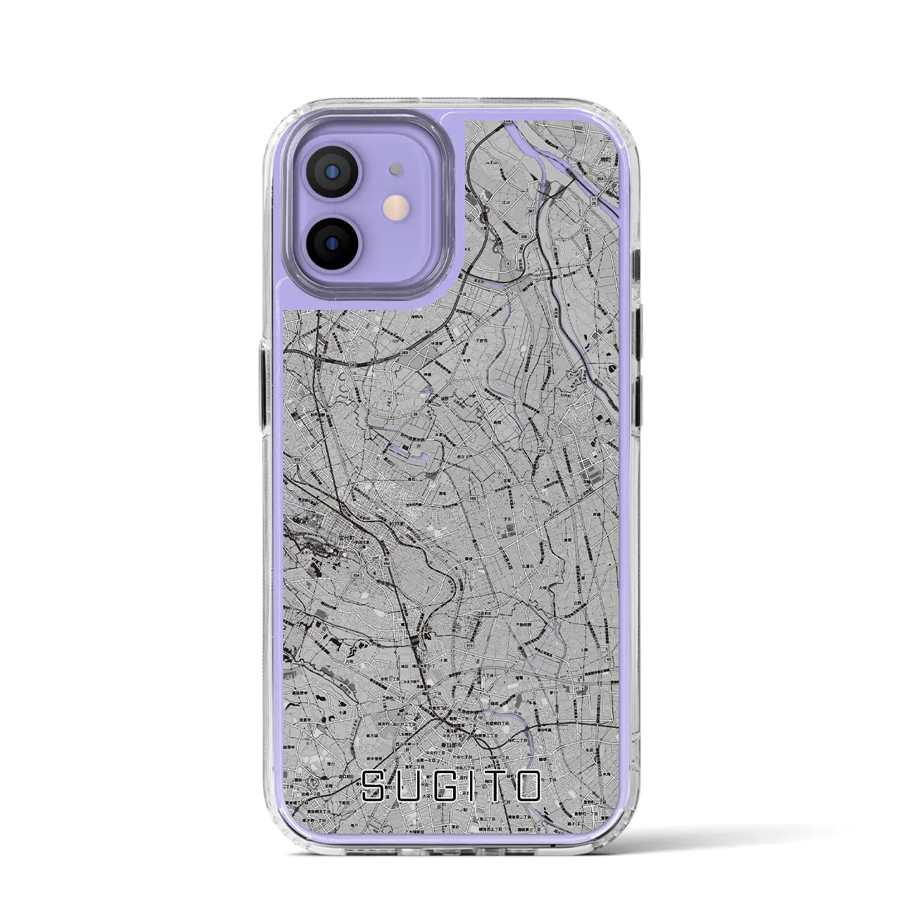 【杉戸(埼玉県)】地図柄iPhoneケース(MagSafeタイプ)