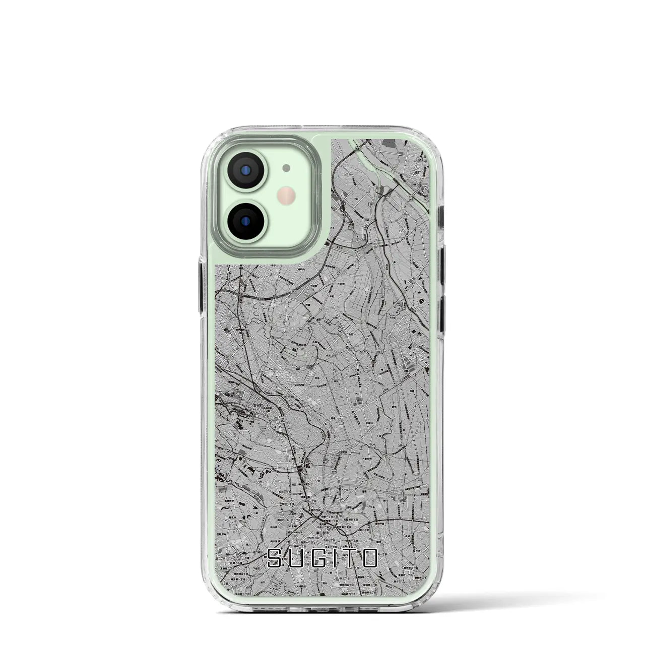 【杉戸(埼玉県)】地図柄iPhoneケース(MagSafeタイプ)