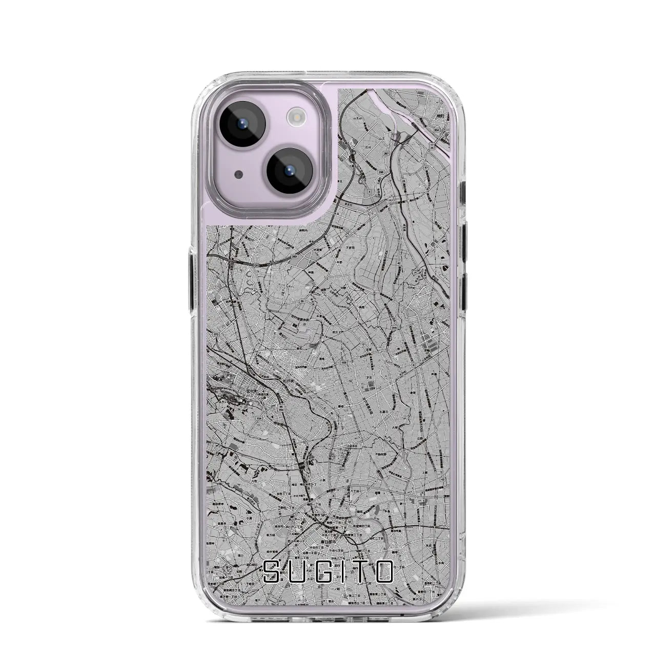 【杉戸(埼玉県)】地図柄iPhoneケース(MagSafeタイプ)