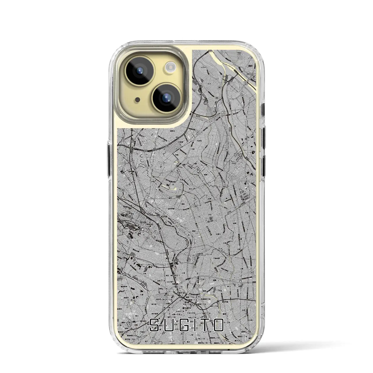 【杉戸(埼玉県)】地図柄iPhoneケース(MagSafeタイプ)