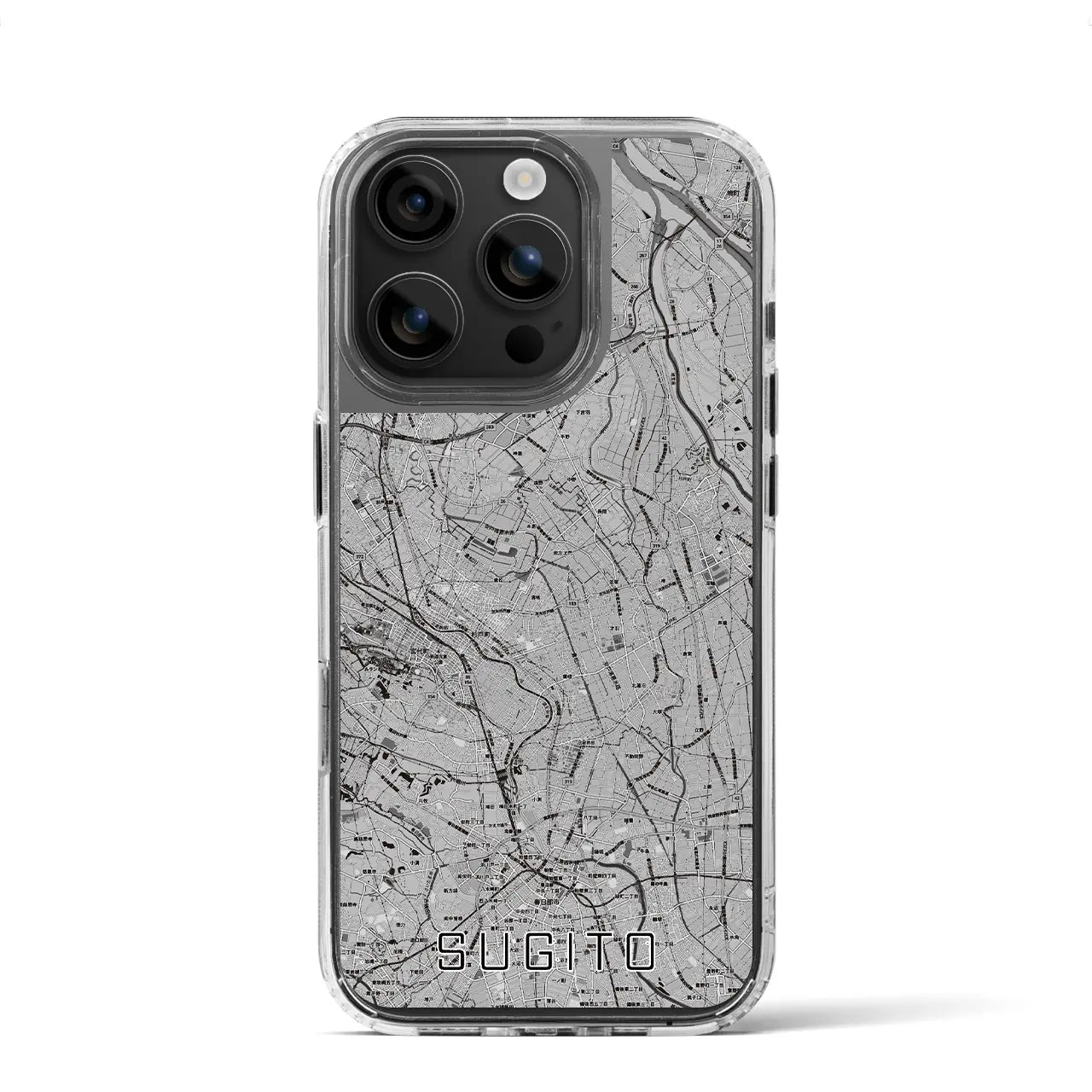 【杉戸(埼玉県)】地図柄iPhoneケース(MagSafeタイプ)