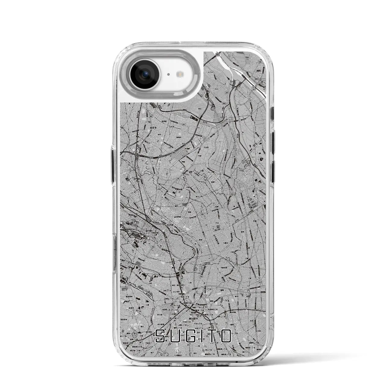 【杉戸(埼玉県)】地図柄iPhoneケース(MagSafeタイプ)