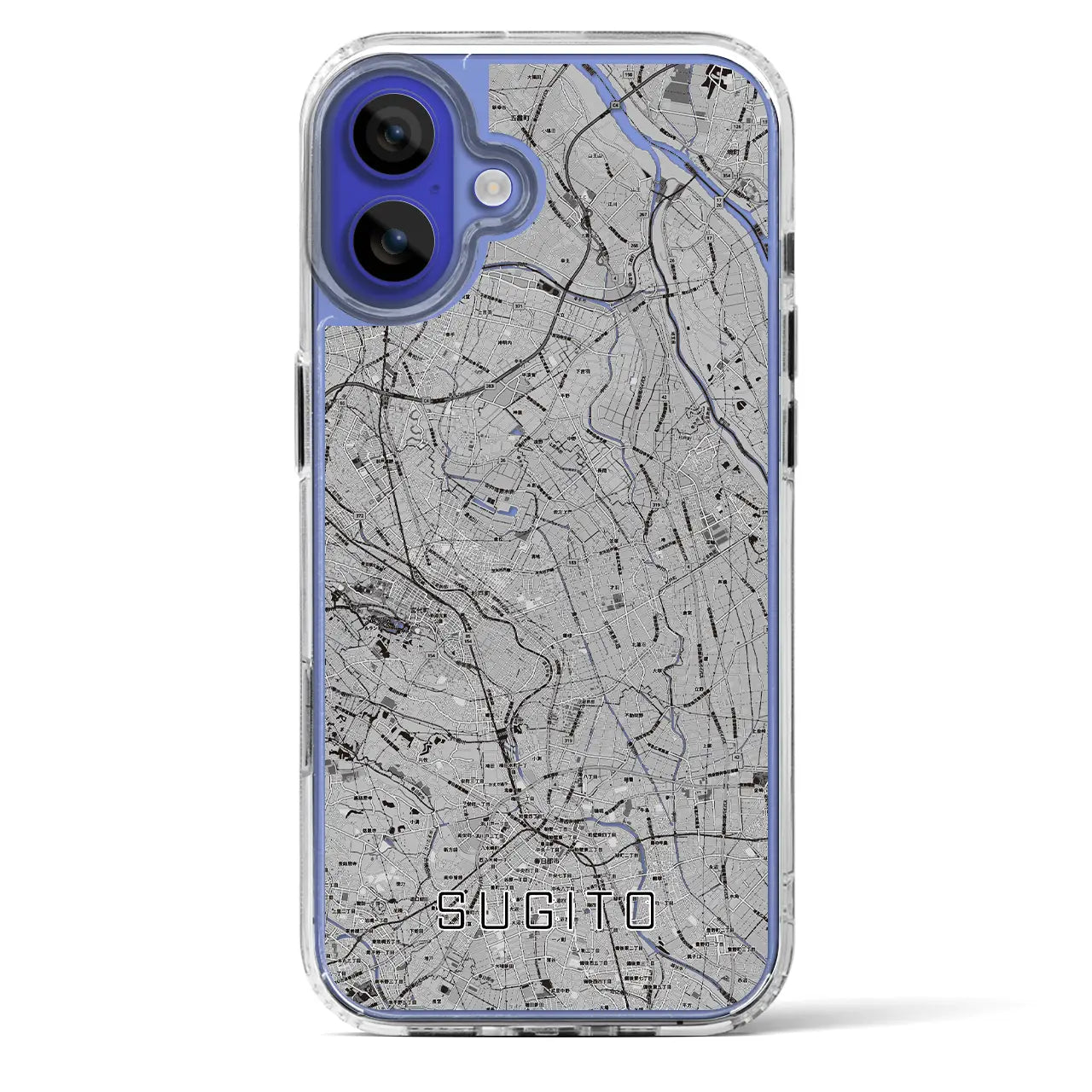 【杉戸(埼玉県)】地図柄iPhoneケース(MagSafeタイプ)