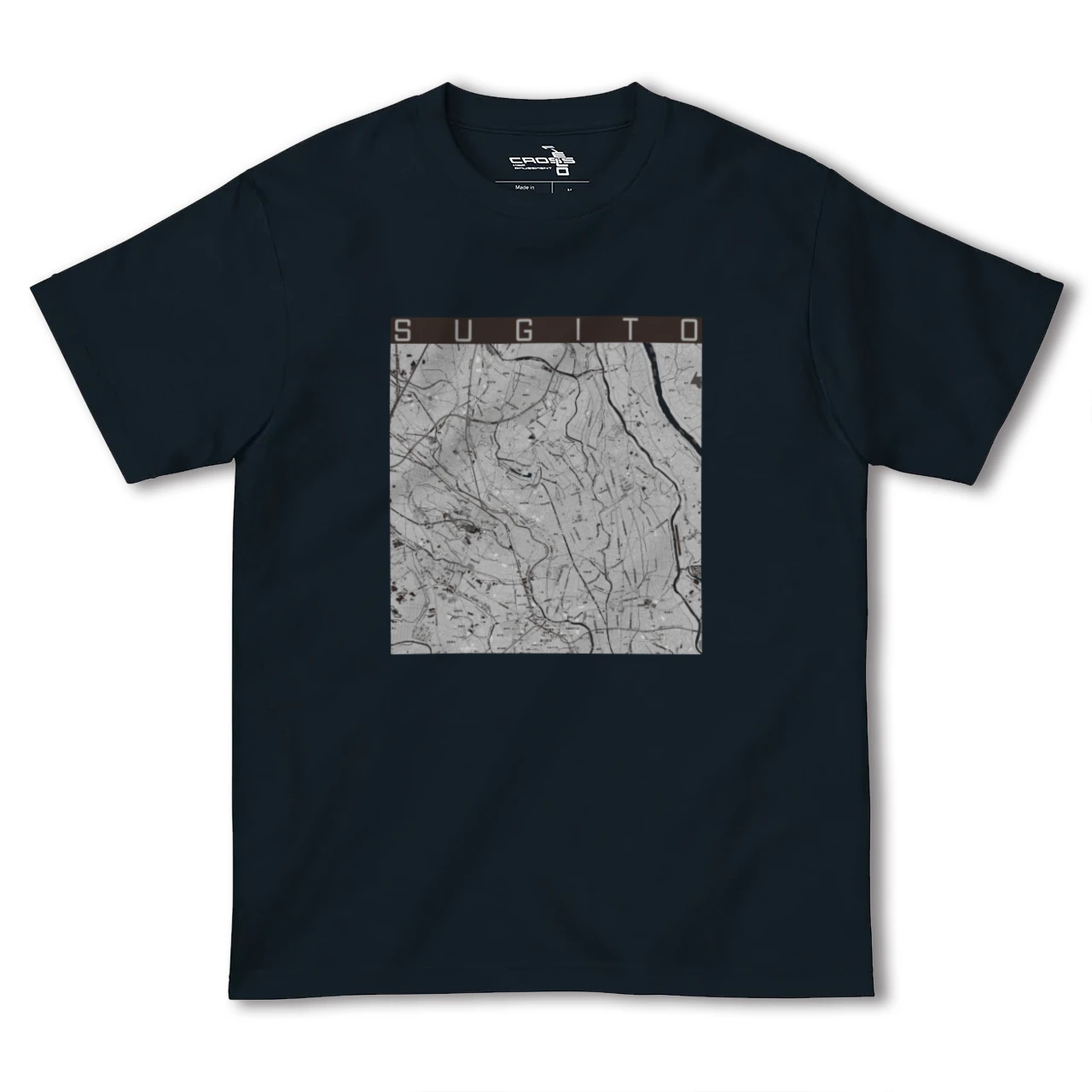 【杉戸(埼玉県)】地図柄ヘビーウェイトTシャツ