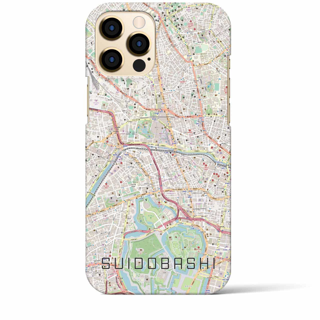 【水道橋(東京都)】地図柄iPhoneケース(バックカバータイプ)