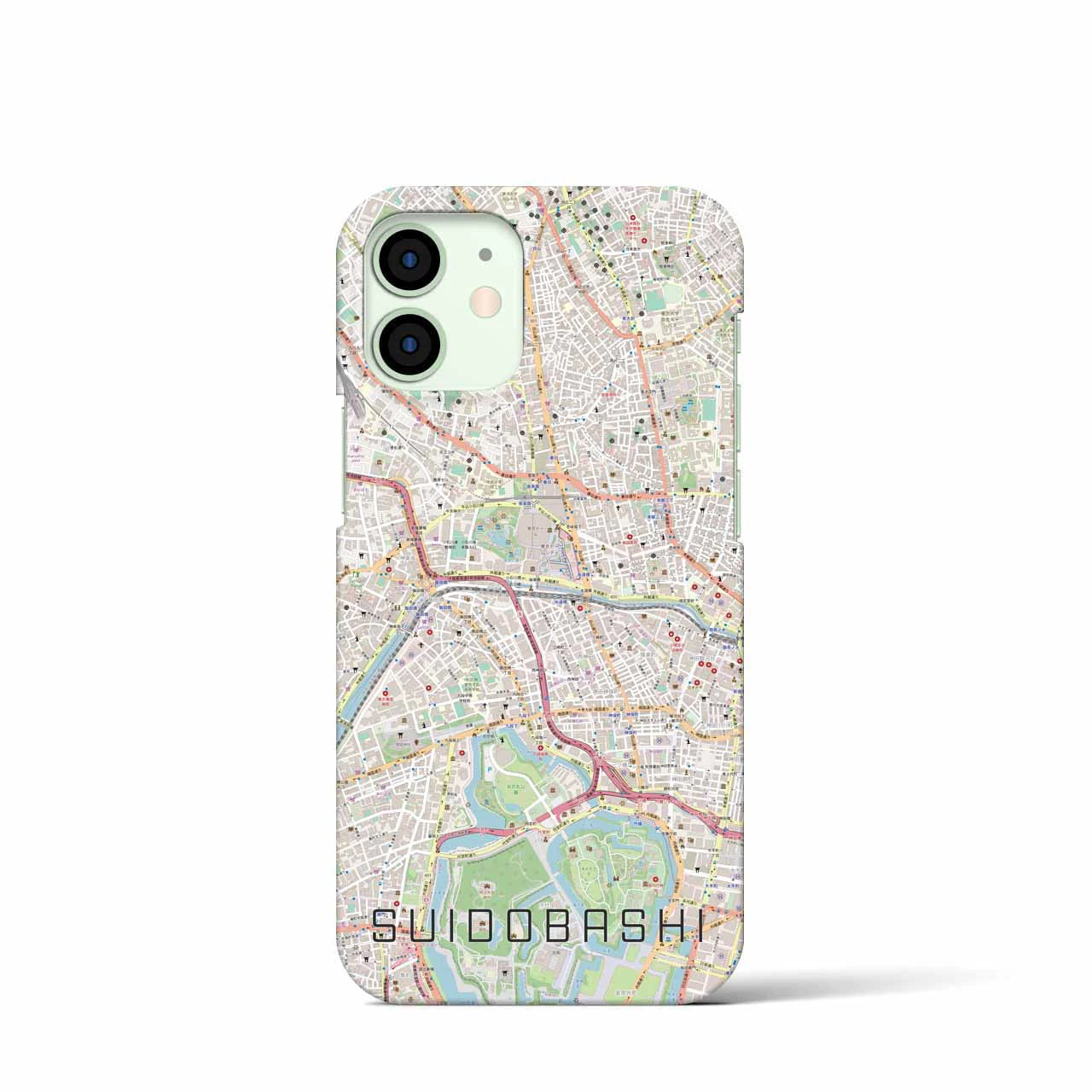 【水道橋(東京都)】地図柄iPhoneケース(バックカバータイプ)
