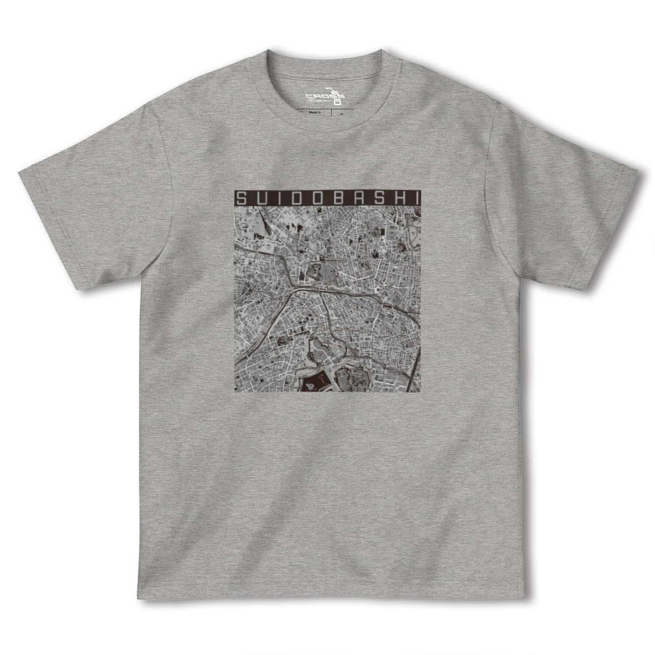 【水道橋(東京都)】地図柄ヘビーウェイトTシャツ