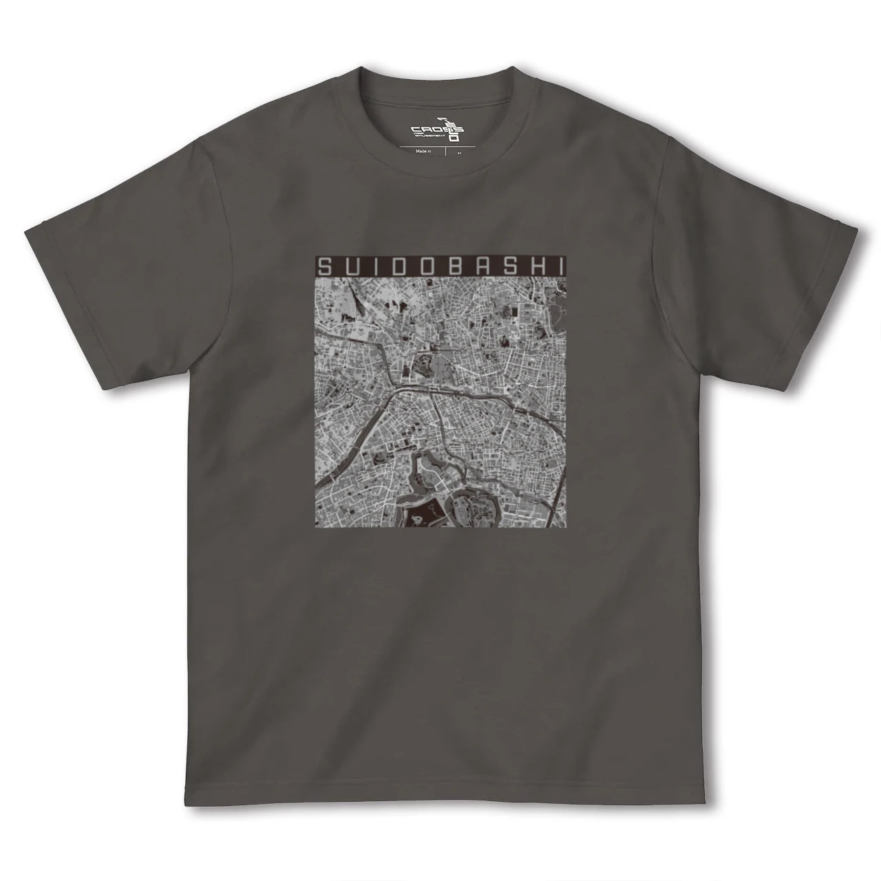 【水道橋(東京都)】地図柄ヘビーウェイトTシャツ